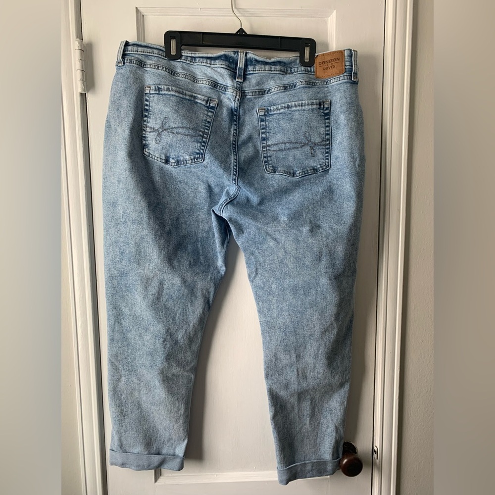 Denizen from Levi’s Cropped Boyfriend Jeans Size 14 Vintage Inspired Stretchy - Picture 5 of 15